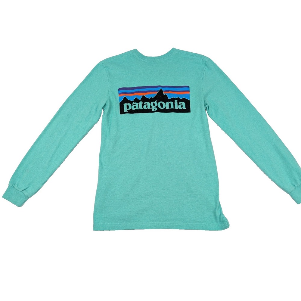 Patagonia Responsibili-Tee‎ Shirt Size XS Long Sleeve Crew Neck *Stains Read